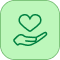 Icon-outline-hand-holding-heart